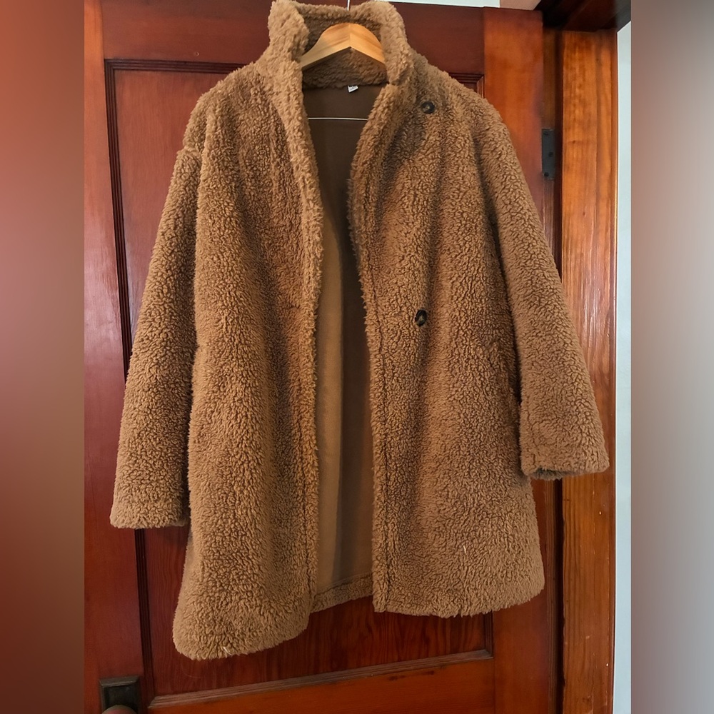 Uniqlo Tan Teddy Jacket